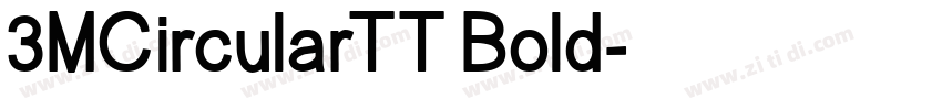 3MCircularTT Bold字体转换